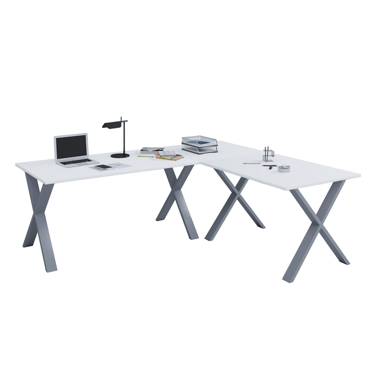 Se Lona X-feet hjørneskrivebord - hvid træ og sølvgrå metal (190x160x50) ❤ Kæmpe udvalg i VCM Nordic - Køb online på udsalg og tilbud lige nu ❤ Hurtig levering til lave fragtpriser - Varenummer: Boboonline-55480 og barcode / Ean: 4051814398193 på lager - Udsalg på Møbler,Borde,Kontorborde,Hjørneskriveborde,
Kontor,
Borde,
Kontorborde,
Skriveborde til hjemmekontor, Spar stort – op til 59% - Over 2.739 kendte brands på stort udsalg