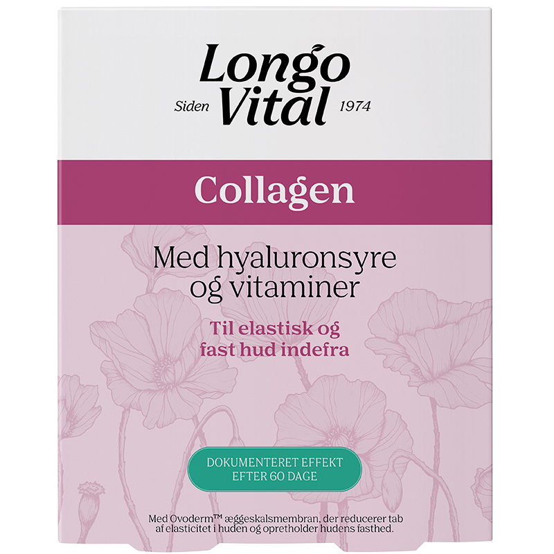 Longo Vital Collagen kosttilskud i tabletform, pakke med 30 tabletter