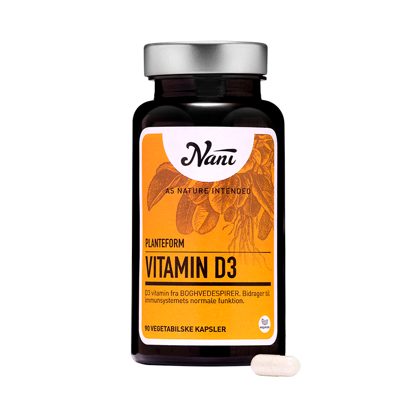 Nani Vitamin D3 vegetabilsk i pakke med 90 tabletter