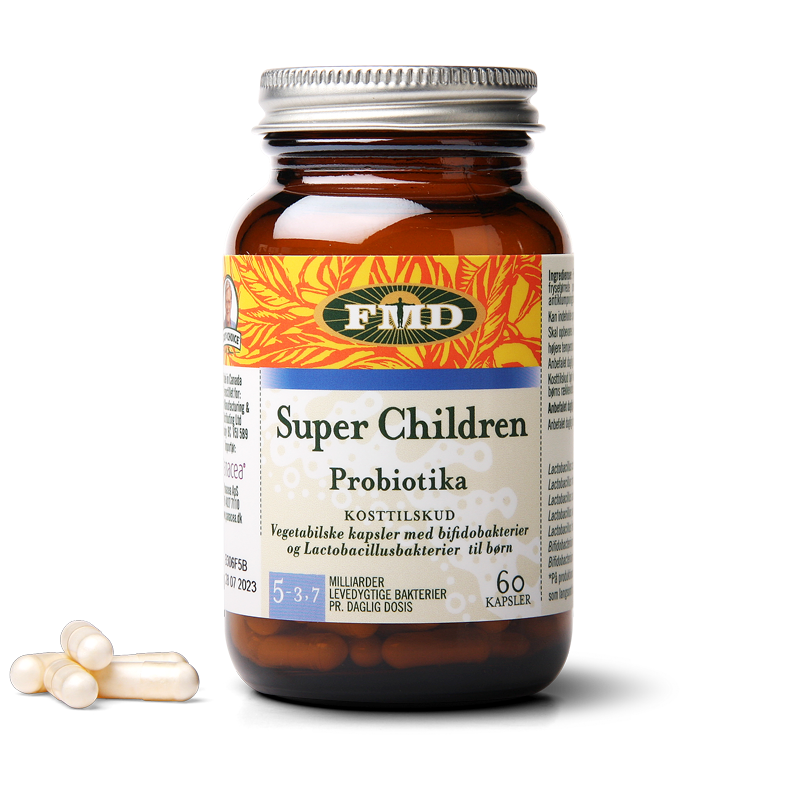 Udo's Choice Super Children kosttilskud med mælkesyrebakterier, 60 kapsler