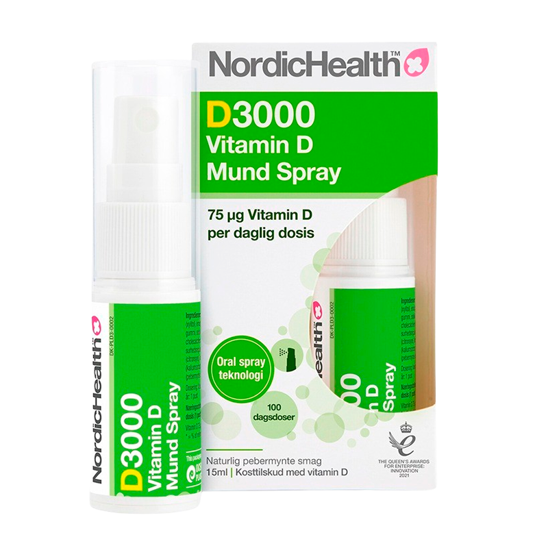NordicHealth D3000 D3-vitaminspray, 15 ml