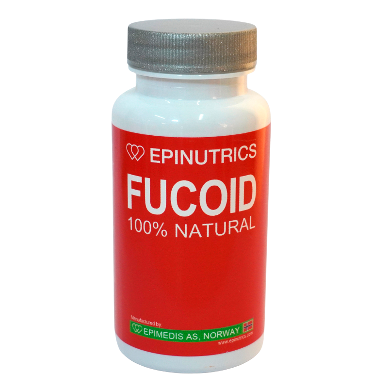 Pakke med Epinutrics Fucoid kosttilskud med blæretang, 60 kapsler