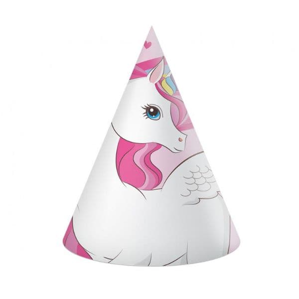 Se Papirhatte "Unicorn Rainbow Colors" 6 Stk. ❤ Kæmpe udvalg i Godan ❤ Hurtig levering: 1 - 2 Hverdage samt billig fragt - Varenummer: BAR-774220 og barcode / Ean: &