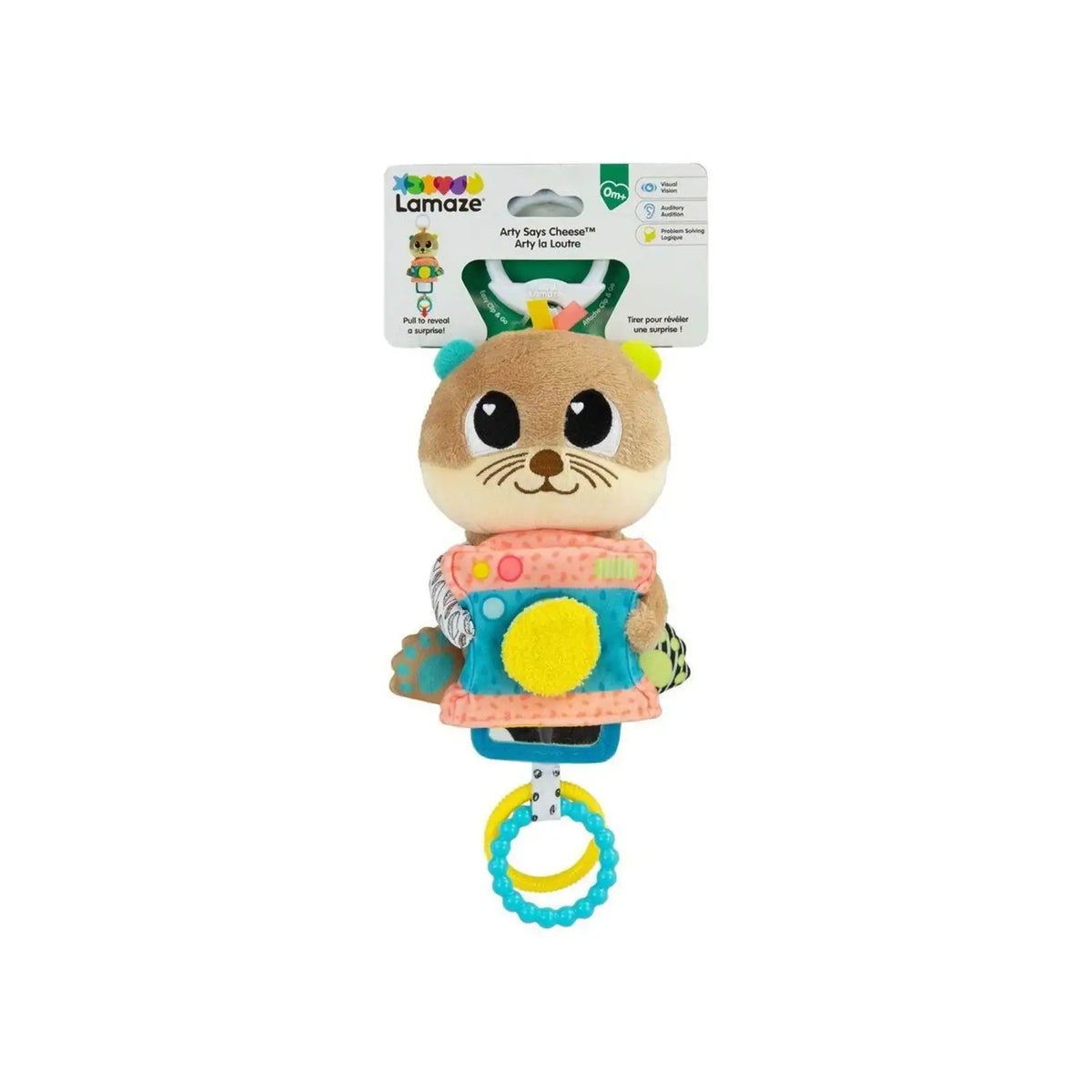 Lamaze Arty Says Cheese Clip & Go aktivitetslegetøj med kamera og teksturer