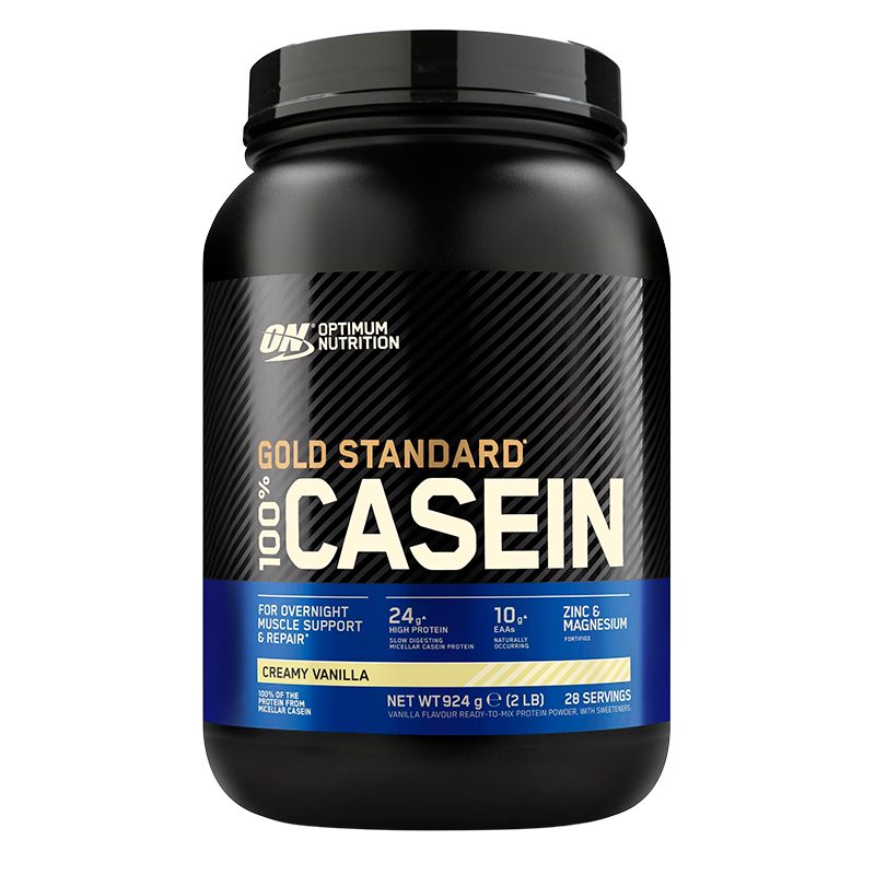 Optimum Nutrition Gold Standard 100% Casein proteinpulver i smagen Creamy Vanilla, 924 g