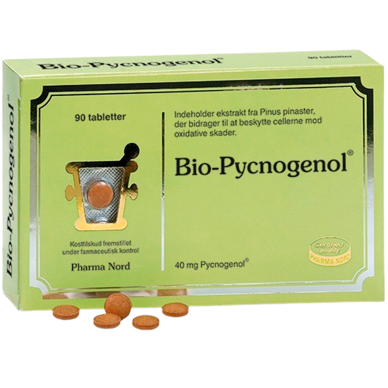Pharma Nord Bio-Pycnogenol, pakke med 90 tabletter med pinjebarkekstrakt