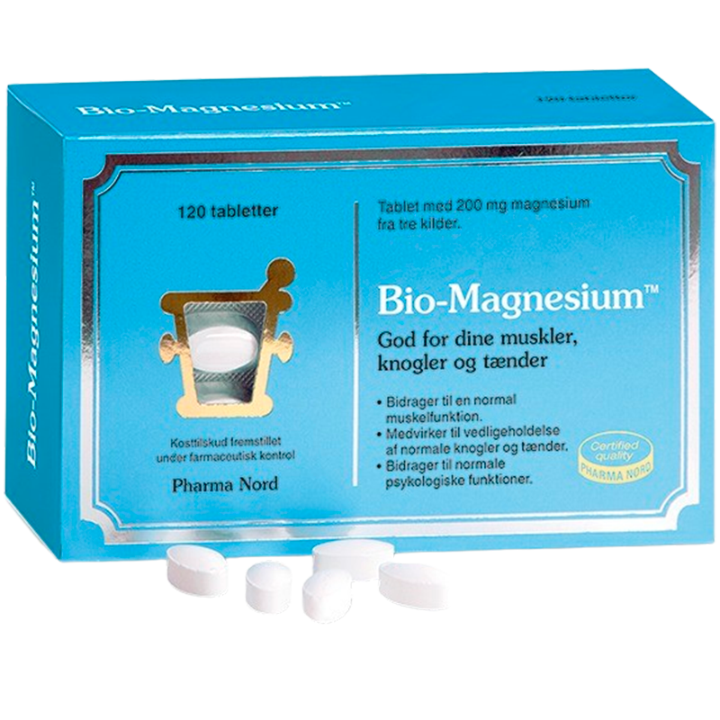 Pakning med Pharma Nord Bio-Magnesium 200 mg, 120 tabletter