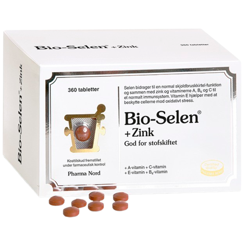 Pakke med Pharma Nord Bio-Selen + Zink tabletter, 360 stk