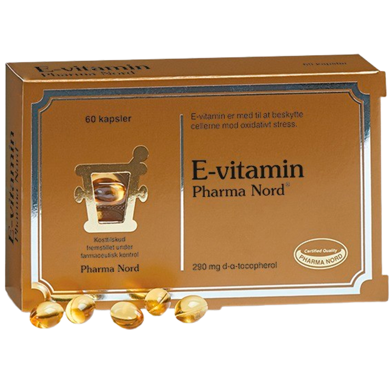 Pharma Nord Bio-E-Vitamin kosttilskud i pakke med 60 kapsler