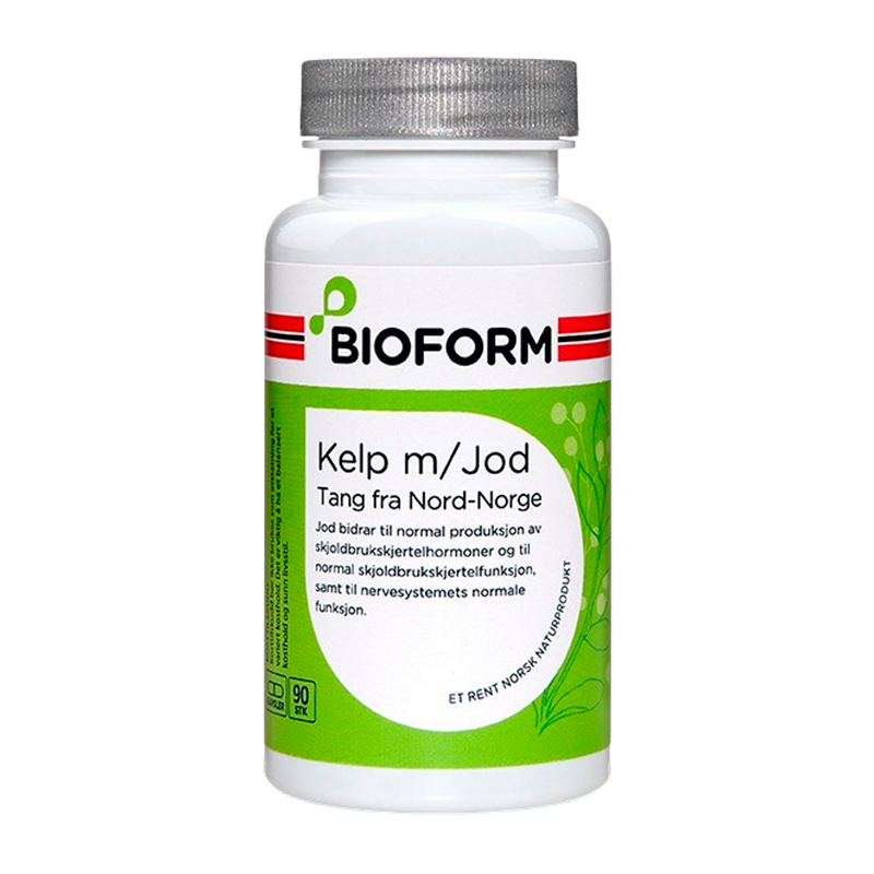 Pakning med Bioform Tang kosttilskud, 90 kapsler baseret på tang
