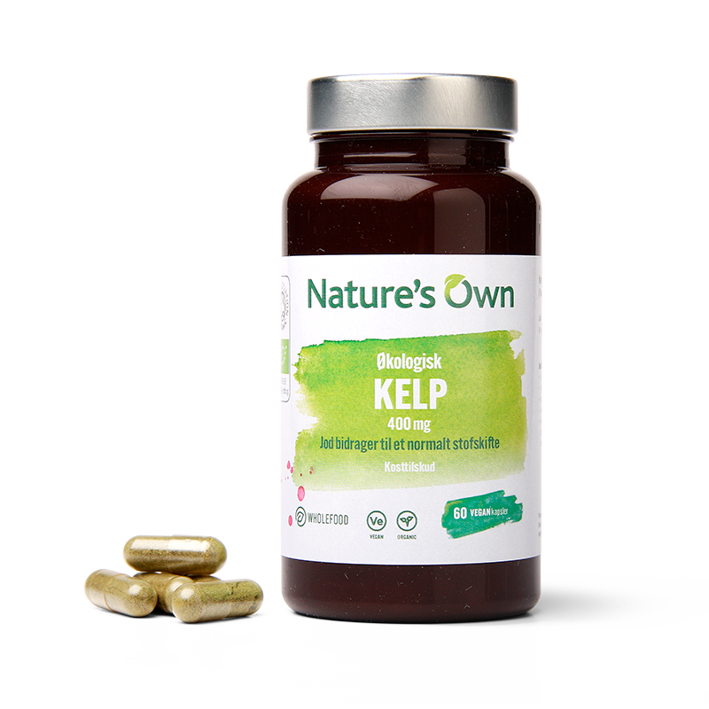 Pakning med Natures Own økologisk Kelp kosttilskud, 60 kapsler