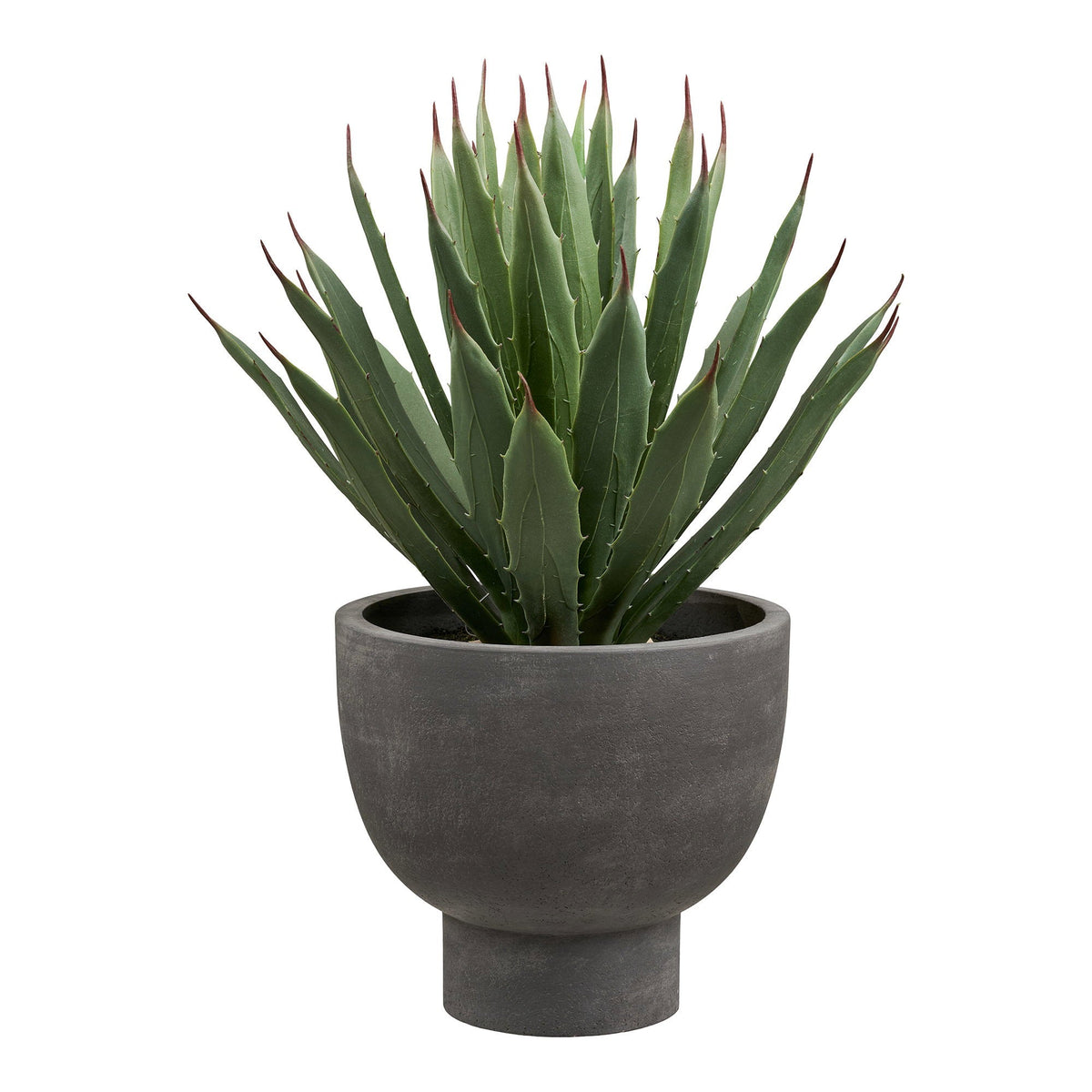 Kunstig agave plante i potte fra House Nordic i grøn og grå, 41 cm høj