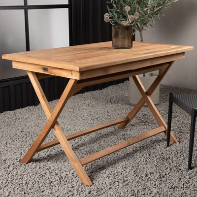 Se tilbud på teaktræ spisebord 70 x 120 cm. Billigt udsalg! Hurtig levering, 1-2 hverdage. Varenummer: 3NDC-5665. Spar op til 57%.