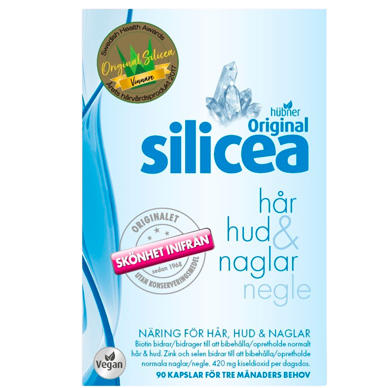 Hübner Silicea Original Hud, Hår & Negle kosttilskud, 90 kapsler