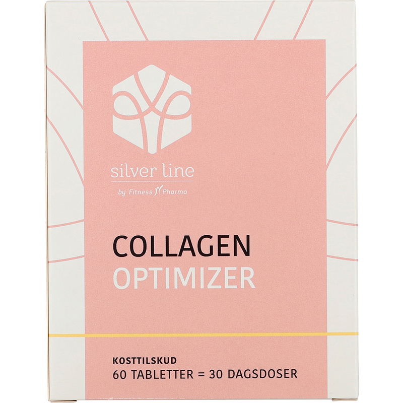 Pakning med Silver Line by Fitness Pharma Collagen Optimizer kosttilskud, 30 stk