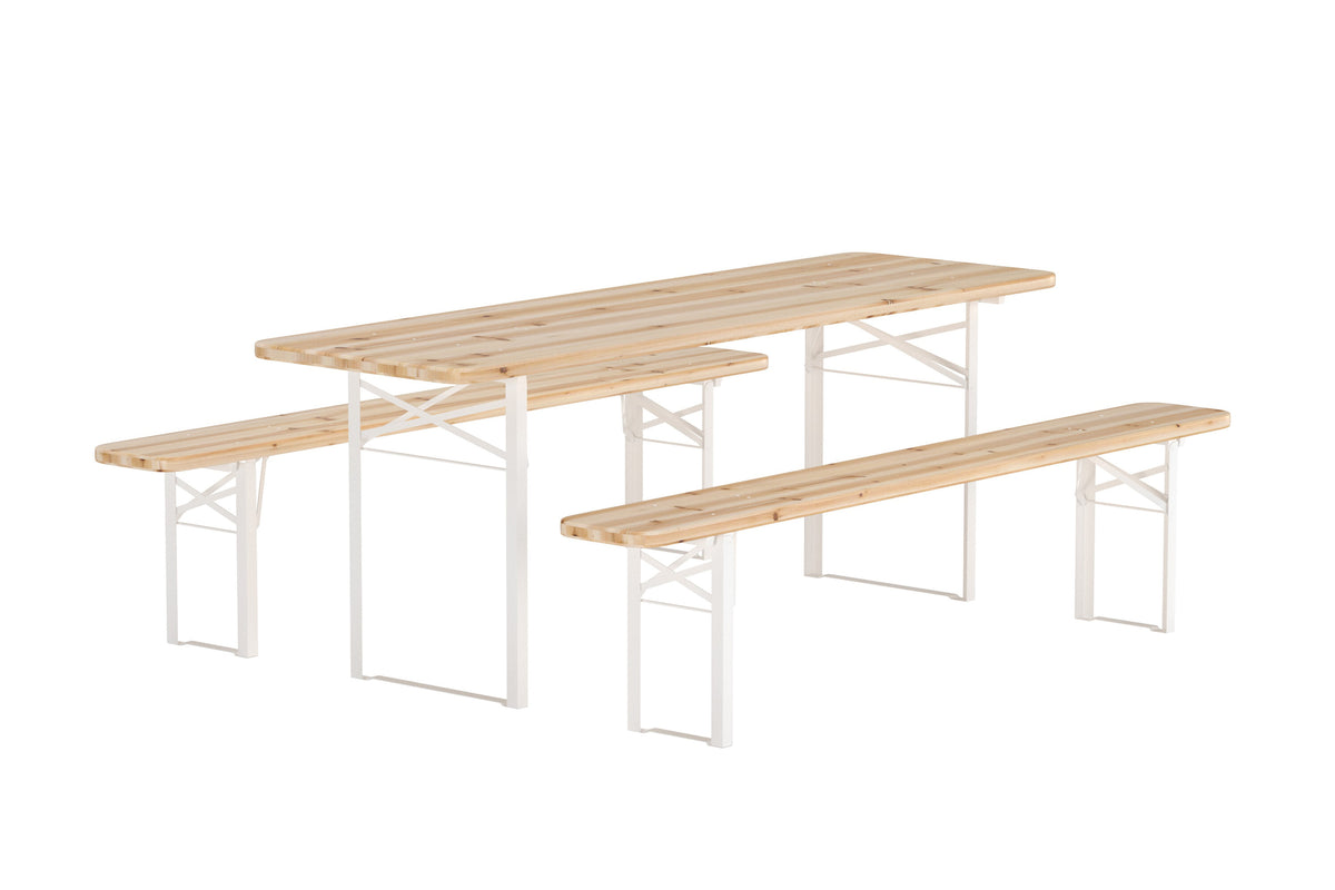 Se VENTURE HOME Guinness havemøbelsæt, m. 1 bord og 2 bænke - natur grantræ og beige stål ❤ Kæmpe udvalg i Venture Design - Køb online på udsalg og tilbud lige nu ❤ Billig fragt og hurtig levering - Varenummer: Boboonline-126647 og barcode / Ean: 7340220867735 på lager - Udsalg på Udendørs møbler,
Terrasse og have,
Havemøbelsæt,
Alle udendørs møbler,
Havemøbelsæt Få op til 69% i rabat - Over 1.798 brands samlet på udsalg