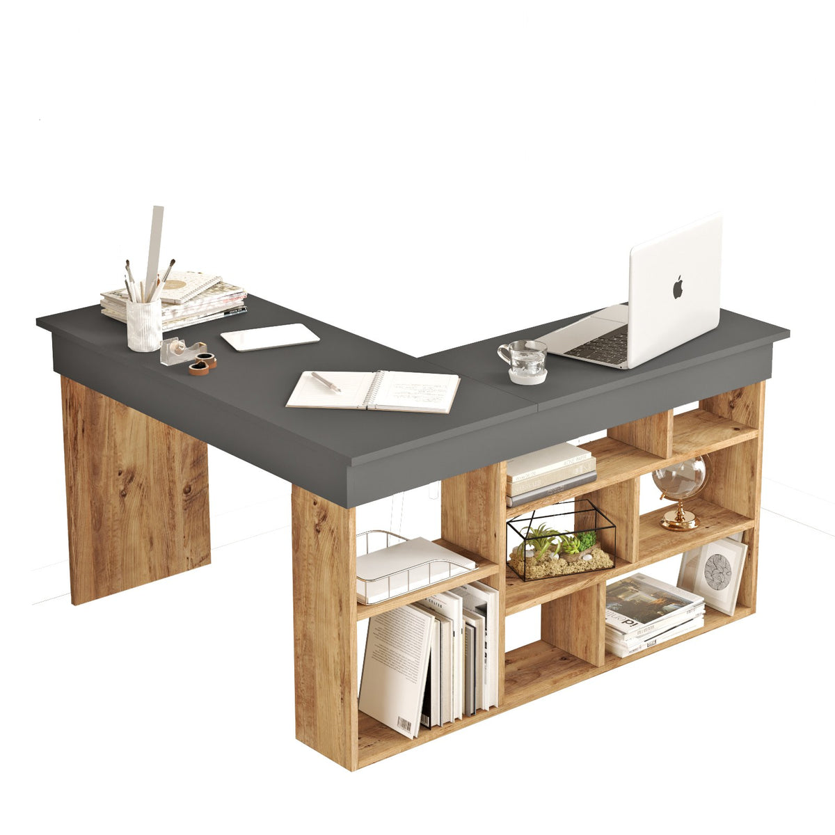 Se NORDVÄRK Ct5 hjørneskrivebord, m. 8 rum - antracitgrå og Atlantic Pine melamin (129x120) ❤ Kæmpe udvalg i NORDVÄRK - Køb online på udsalg og tilbud lige nu ❤ Billig fragt • Hurtig levering - Varenummer: Boboonline-114205 og barcode / Ean: 8683342403672 på lager - Udsalg på Møbler,Borde,Kontorborde,Hjørneskriveborde,
Møbler,
Borde,
Kontorborde,
Kontor,
Konto Op til 61% rabat - Over 1.329 brands på online udsalg