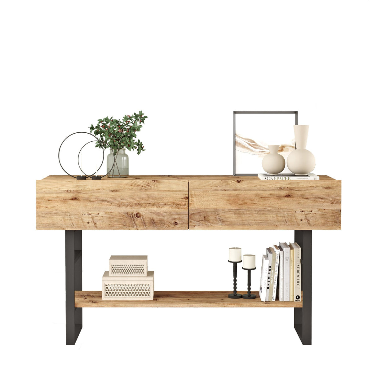 Se NORDVÄRK ML23 konsolbord, m. 2 låger og 1 hylde - Atlantic Pine melamin ❤ Kæmpe udvalg i NORDVÄRK - Køb online på udsalg og tilbud lige nu ❤ Meget billig fragt og hurtig levering: 1 - 2 hverdage - Varenummer: Boboonline-104263 og barcode / Ean: 8683743770540 på lager - Udsalg på Møbler,Borde,Konsolborde Spar op til 51% - Over 785 kendte brands på udsalg