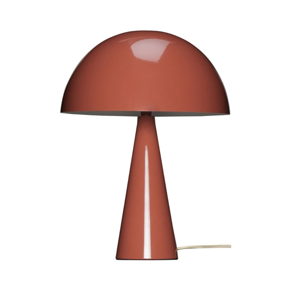 Hübsch Mush mini bordlampe i rød metal