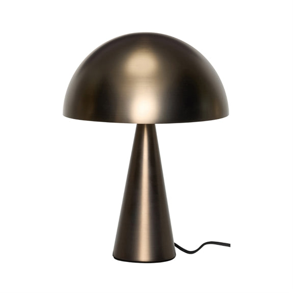 Hübsch Mush mini bordlampe i bruneret messing