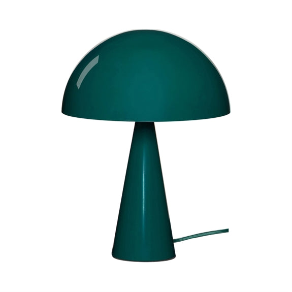 Hübsch Mush mini bordlampe i mørkegrøn med højglans