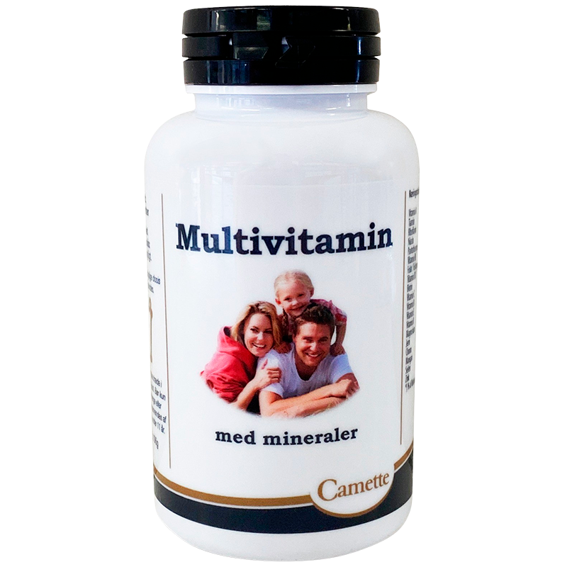 Pakke med Camette Multivitamin med mineraler, 120 stk.