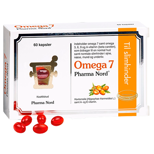 Pharma Nord Omega 7 Havtorn kosttilskud i pakke med 60 kapsler