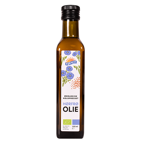 Rømer økologisk koldpresset hørfrøolie, 250 ml