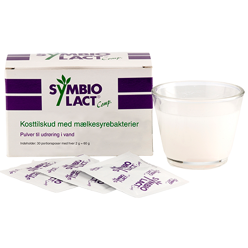 Pakning med BioVita SymbioLact Comp., 30 poser med mælkesyrebakterier