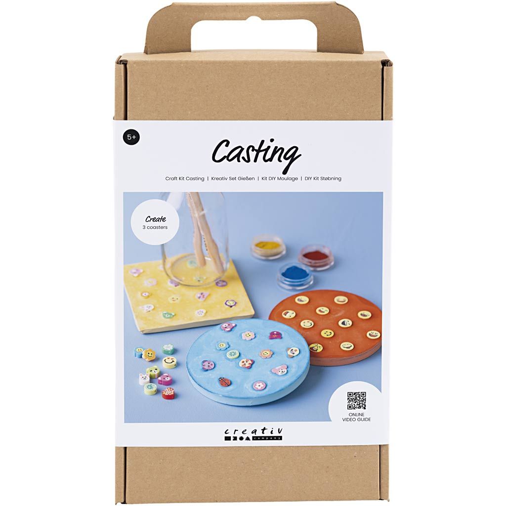 DIY kit til støbning af farverige platter fra Creativ Company