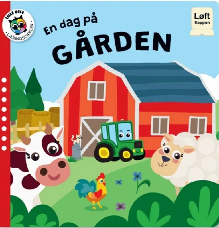Børnebogen Løft Flappen: En Dag på Gården fra Globe