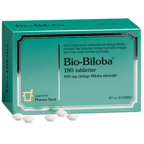 Se Pharma Nord Bio-Biloba 180 tabl. ✔ Kæmpe udvalg i Pharma Nord - Køb online på udsalg og tilbud lige nu ✔ Super billig fragt og lynhurtig levering - Varenummer: Helsegrossisten-276600 og 5709976270602 på lager - Udsalg på Sundhed > Øre og næse > Kredsløb Op til 57% rabat - Mere end 1.329 populære mærker på udsalg