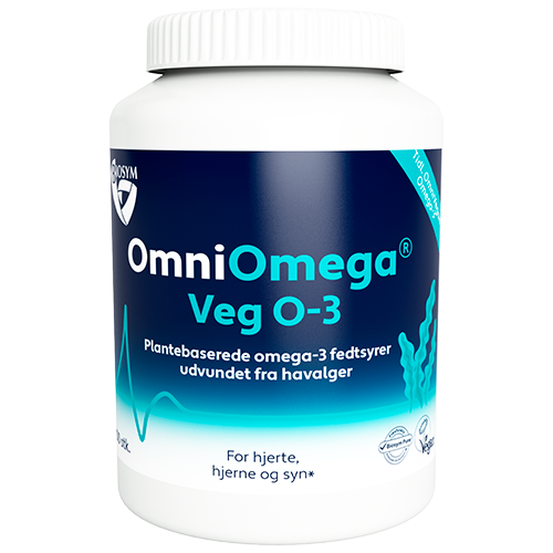 Biosym OmniOmega Veg O-3 plantebaseret omega-3, 100 kapsler
