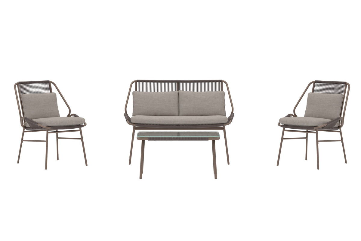 Se VENTURE HOME Zakynthos havesofasæt, m. 1 bord, 1 sofa, 2 stole og beige hynder - glas og brun stål ❤ Kæmpe udvalg i Venture Design - Køb online på udsalg og tilbud lige nu ❤ Super billig fragt og lynhurtig levering - Varenummer: Boboonline-126702 og barcode / Ean: 7340220868770 på lager - Udsalg på Udendørs møbler,
Udendørs loungemøbler,
Terrasse og have,
Udendørs loungemøbler,
Alle udendørs møbler Store besparelser – op til 77% - Shop over 2.281 kendte brands på udsalg