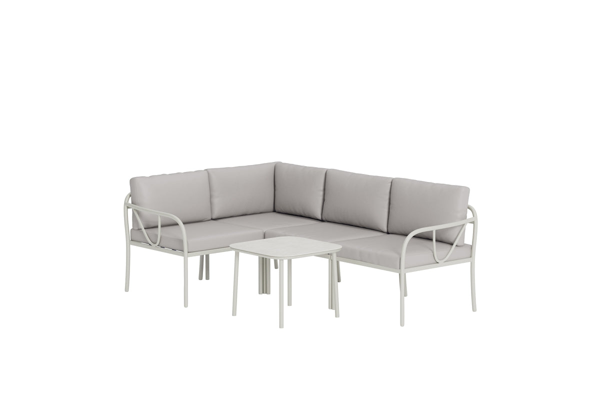 Se VENTURE HOME Hydra udendørs hjørnesofasæt, m. 1 bord, 1 sofa, beige hynder - grå stål ❤ Kæmpe udvalg i Venture Design - Køb online på udsalg og tilbud lige nu ❤ Lav fragtpris og hurtig levering - Varenummer: Boboonline-126716 og barcode / Ean: 7340220869494 på lager - Udsalg på Udendørs møbler,
Udendørs loungemøbler,
Terrasse og have,
Udendørs loungemøbler,
Alle udendørs møbler Få op til 69% i rabat - Shop blandt over 2.739 brands
