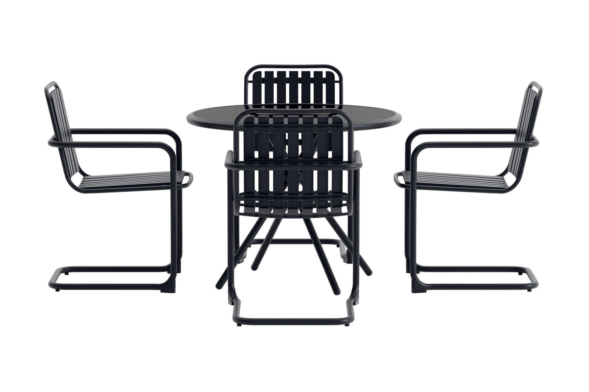 Se VENTURE HOME Chios havesæt, m. 1 bord og 4 stole - sort glas, polypropylen, aluminium og stål ❤ Kæmpe udvalg i Venture Design - Køb online på udsalg og tilbud lige nu ❤ Billig fragt • Hurtig levering - Varenummer: Boboonline-126721 og barcode / Ean: 7340220870216 på lager - Udsalg på Havemøbelsæt,
Udendørs møbler,
Havemøbelsæt,
Terrasse og have,
Havemøbelsæt,
Alle ude Spar stort – op til 53% - Kæmpe udsalg på over 2.739 brands