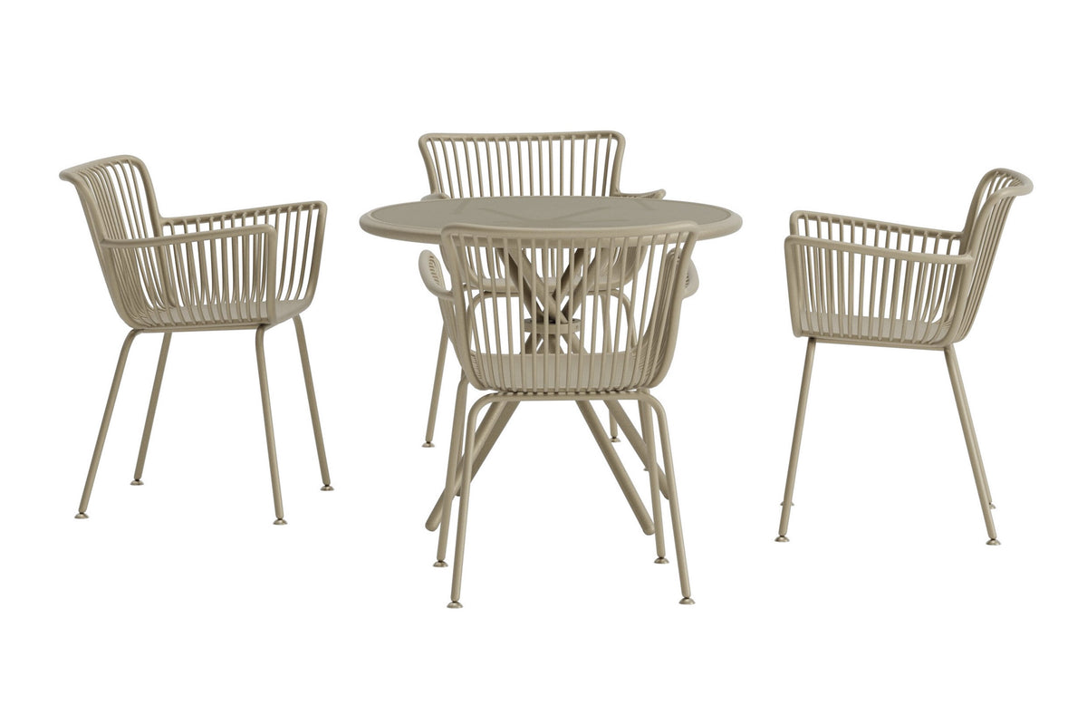 Se VENTURE HOME Sifnos havesæt, m. 1 bord og 4 stole - glas og beige aluminium, polypropylen, stål ❤ Kæmpe udvalg i Venture Design - Køb online på udsalg og tilbud lige nu ❤ Billig fragt og hurtig levering - Varenummer: Boboonline-126723 og barcode / Ean: 7340220870452 på lager - Udsalg på Havemøbelsæt,
Udendørs møbler,
Havemøbelsæt,
Terrasse og have,
Havemøbelsæt,
Alle ude Op til 57% rabat - Over 2.739 mærker samlet ét sted
