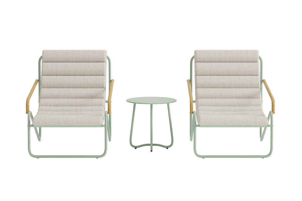 Se VENTURE HOME Ithaka udendørs loungesæt, m. 1 bord og 2 stole - beige polyester og salviegrøn stål ❤ Kæmpe udvalg i Venture Design - Køb online på udsalg og tilbud lige nu ❤ Billig fragt og hurtig levering - Varenummer: Boboonline-126728 og barcode / Ean: 7340220870773 på lager - Udsalg på Udendørs møbler,
Udendørs loungemøbler,
Terrasse og have,
Udendørs loungemøbler,
Udendørs loungesæt, Få op til 63% i rabat - Tusindvis af varer fra over 2.739 brands