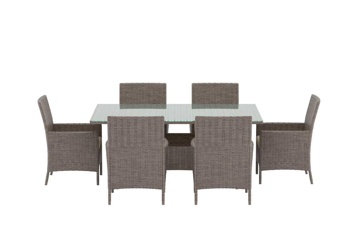 Se VENTURE HOME Lefkas havesæt, m. 1 rektangulær bord, 6 stole, hynder - glas og brun rattan og stål ❤ Kæmpe udvalg i Venture Design - Køb online på udsalg og tilbud lige nu ❤ Hurtig levering til lave fragtpriser - Varenummer: Boboonline-126732 og barcode / Ean: 7340220864130 på lager - Udsalg på Havemøbelsæt,
Udendørs møbler,
Havemøbelsæt,
Terrasse og have,
Havemøbelsæt,
Alle ude Spar helt op til 57% - Udsalg på produkter fra mere end 2.739 brands