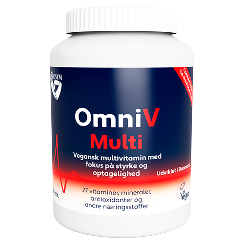 Biosym OmniV Multi vegansk multivitamin, pakke med 100 tabletter