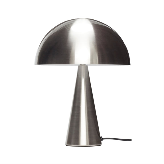 Hübsch Mush Mini bordlampe i nikkel med tidløs form