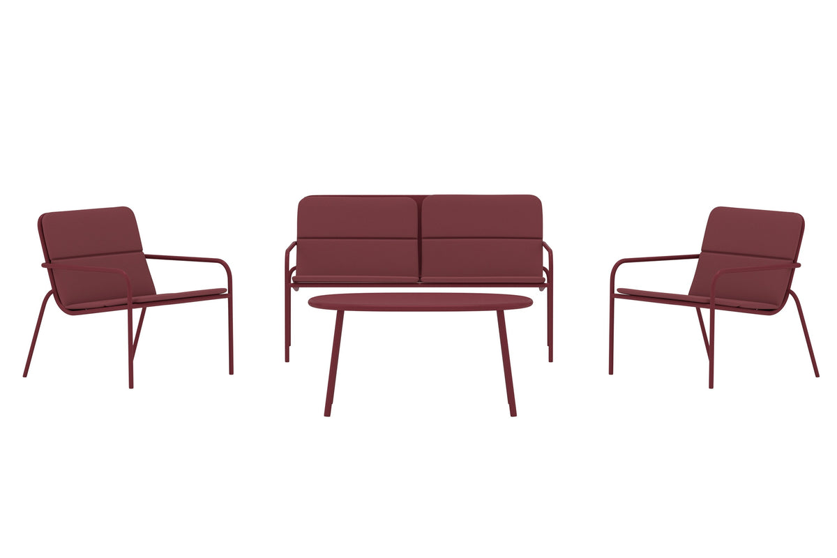 Se VENTURE HOME Fourni havesofasæt, m. 1 bord, 1 sofa, 2 stole og bordeaux hynder - bordeaux stål ❤ Kæmpe udvalg i Venture Design - Køb online på udsalg og tilbud lige nu ❤ Billig fragt og hurtig levering - Varenummer: Boboonline-126751 og barcode / Ean: 7340220872050 på lager - Udsalg på Udendørs møbler,
Udendørs loungemøbler,
Terrasse og have,
Udendørs loungemøbler,
Alle udendørs møbler Op til 63% rabat - Kendte mærker på udsalg – over 1.329 brands
