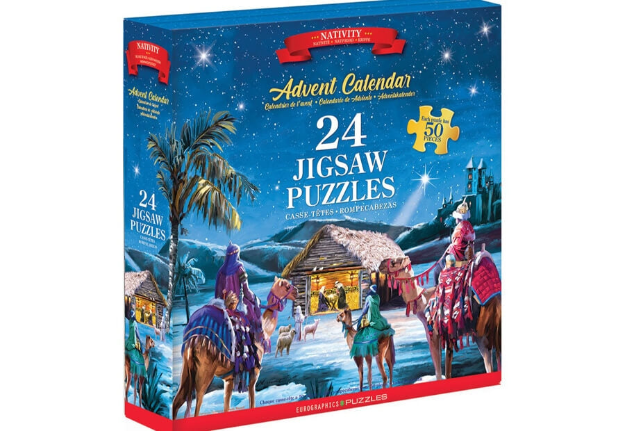 Eurographics Nativity julekalender med 24 små puslespil