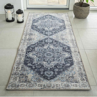 Se billigt tilbud på Arona løber i blå polyester, 80 x 200 cm. Udsalg på Boligtilbehør > Tæpper. Spar op til 57%. Hurtig levering: 1-2 hverdage.