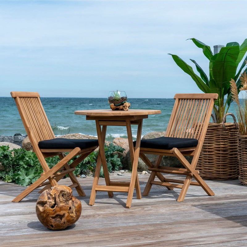 Oviedo -  Teak Spisebord, ø 70 cm.