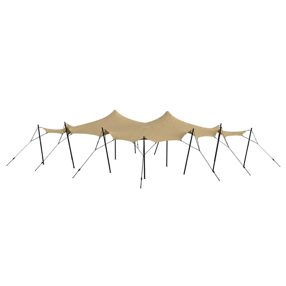 Stretch tent 9x9m - SAND - komplet - Sand