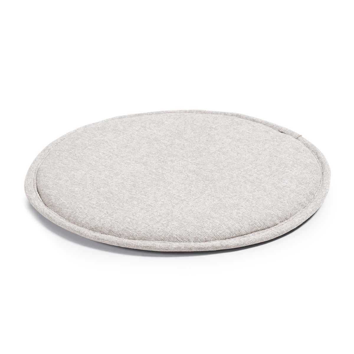 Rund Silke stolehynde fra Kave Home i beige stof, diameter 35 cm