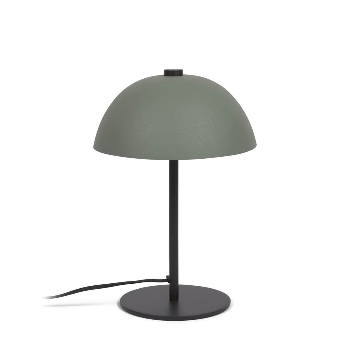 Kave Home Aleyla bordlampe i grøn og sort metal