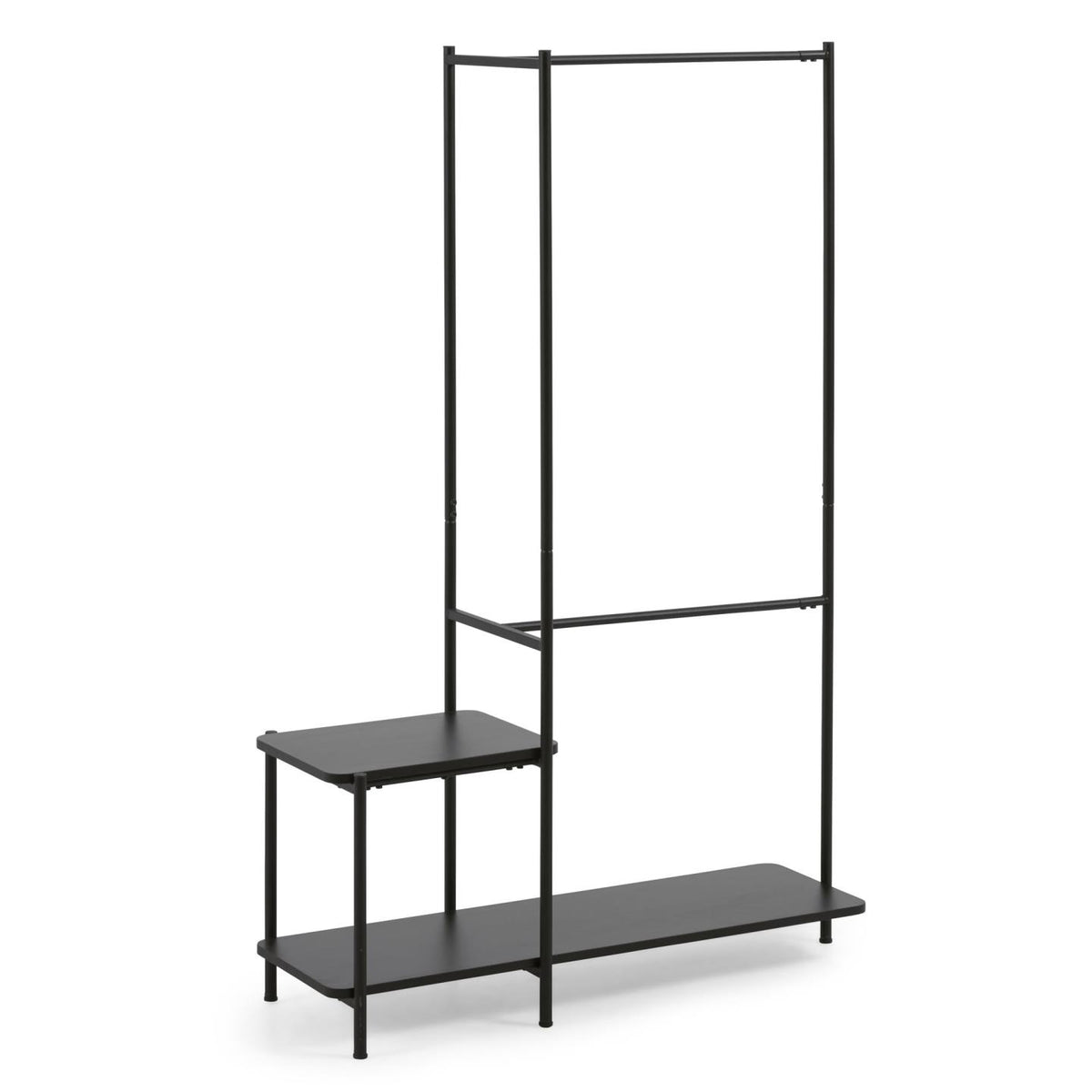 Se KAVE HOME Galatia tøjstativ, m. bøjlestang og 2 hylder - sort melamin og metal (100x150) ❤ Kæmpe udvalg i Kave Home - Køb online på udsalg og tilbud lige nu ❤ Meget billig fragt og hurtig levering: 1 - 2 hverdage - Varenummer: Boboonline-117708 og barcode / Ean: 8433840676319 på lager - Udsalg på Møbler,Klædeskabe og tøjstativer,Tøjstativer,
Møbler,
Klædeskabe og tøjstativer,
Tøjstativer med hylder,
Entré, Spar op til 51% - Over 785 kendte brands på udsalg