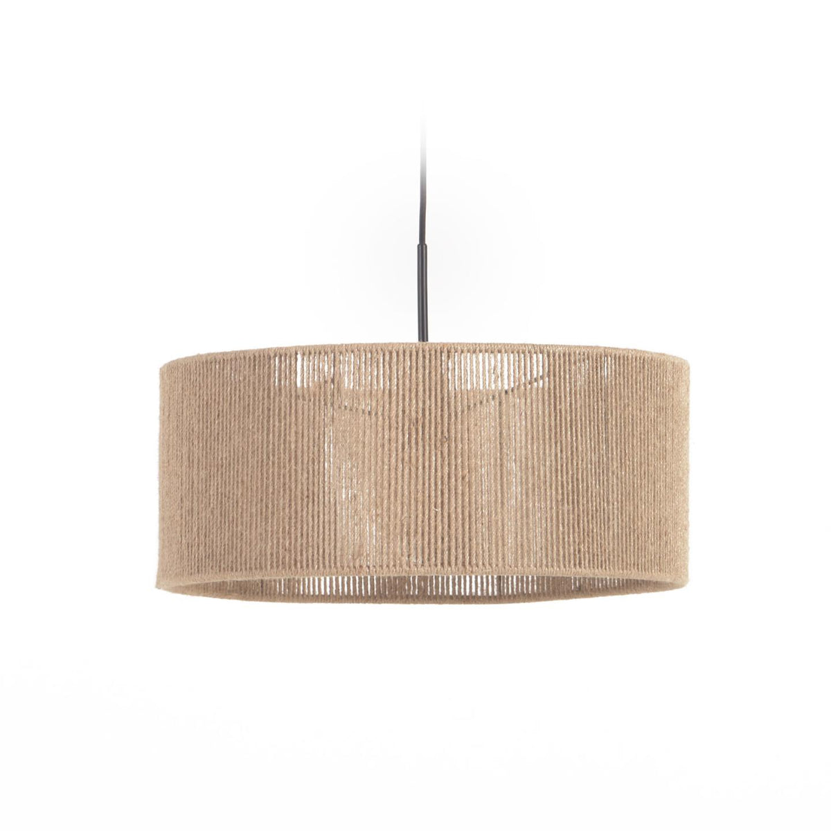 Kave Home Crista rund lampeskærm i natur jute, Ø47 cm